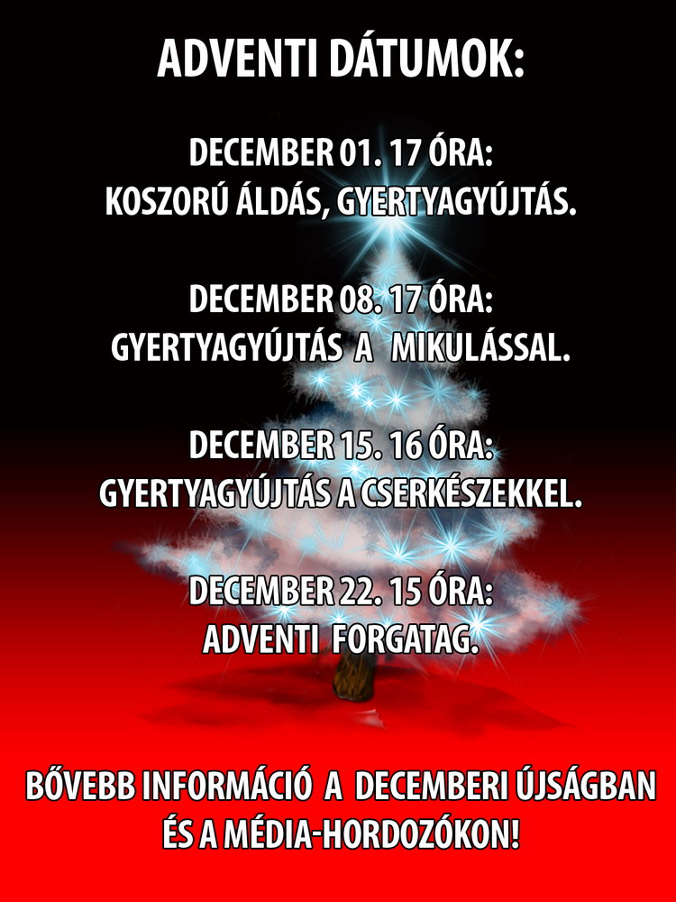 advent 2024 tajekoztato